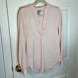 H&M pink blouse size 0